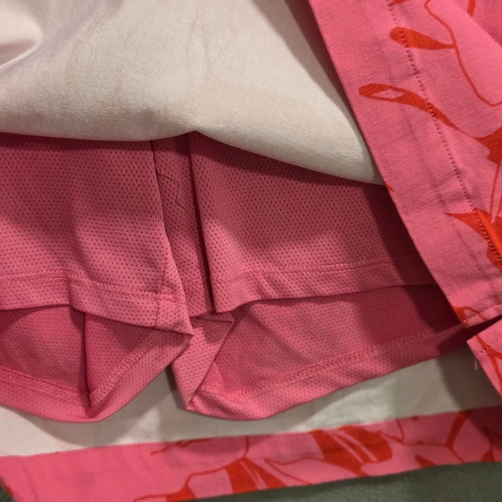 Rafaella Palm Leaf Skort Women Size Large Tropical Athletic Tennis Coastal Golf‎